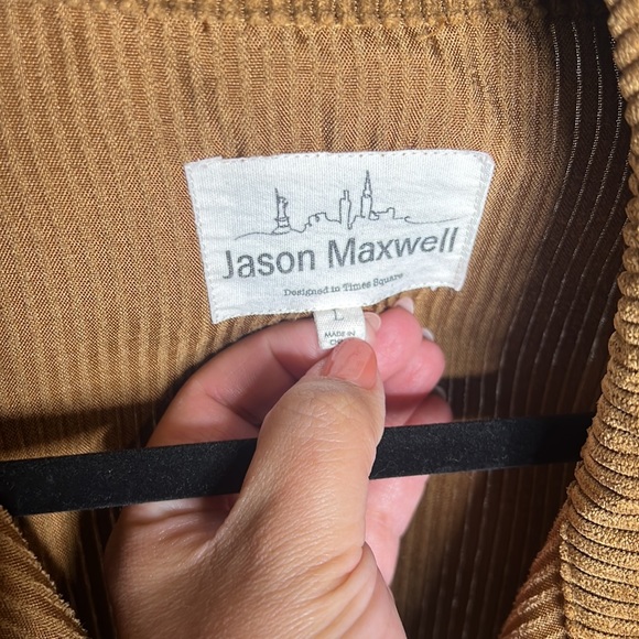Jason Maxwell Corduroy Brown Button Down Shirt/ Jacket - Picture 4 of 6